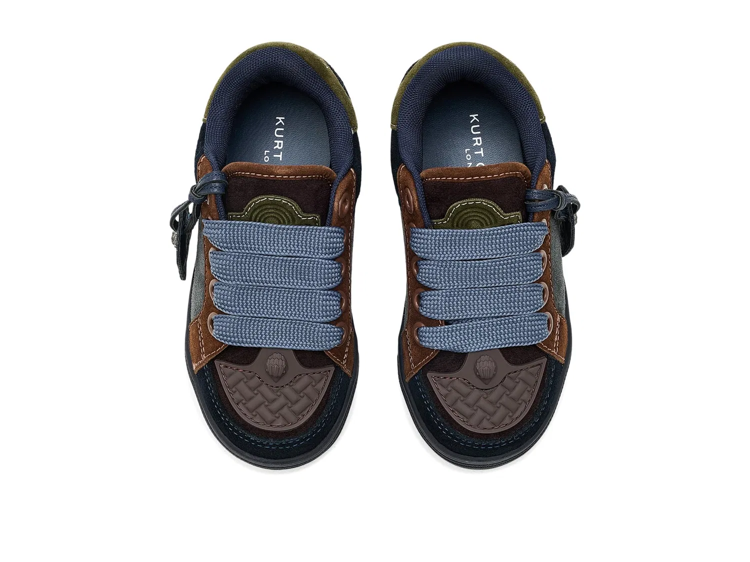 Кроссовки Mini Southbank Tag (для маленьких и больших детей) Kurt Geiger London Kids, Blue Dark — фото 3