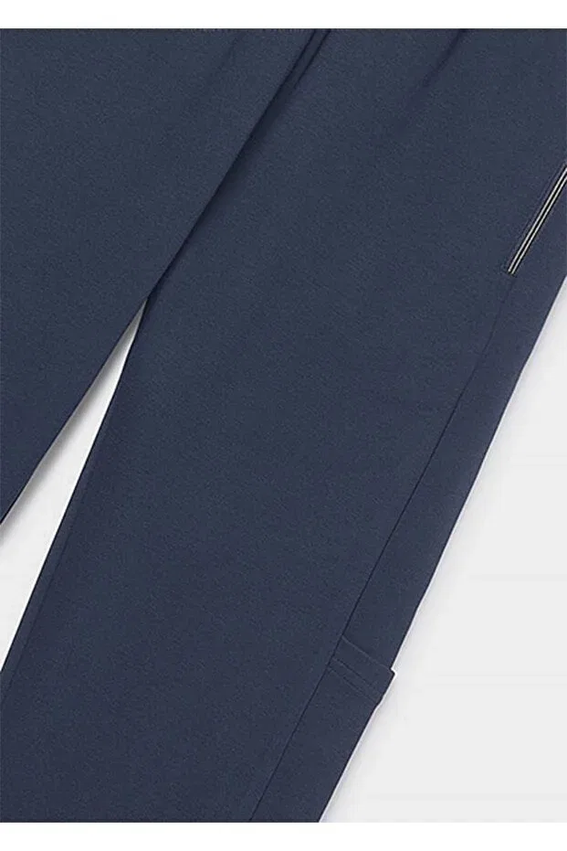 Детские спортивные штаны для девочек с принтом Mayoral, Navy Blue — фото 4