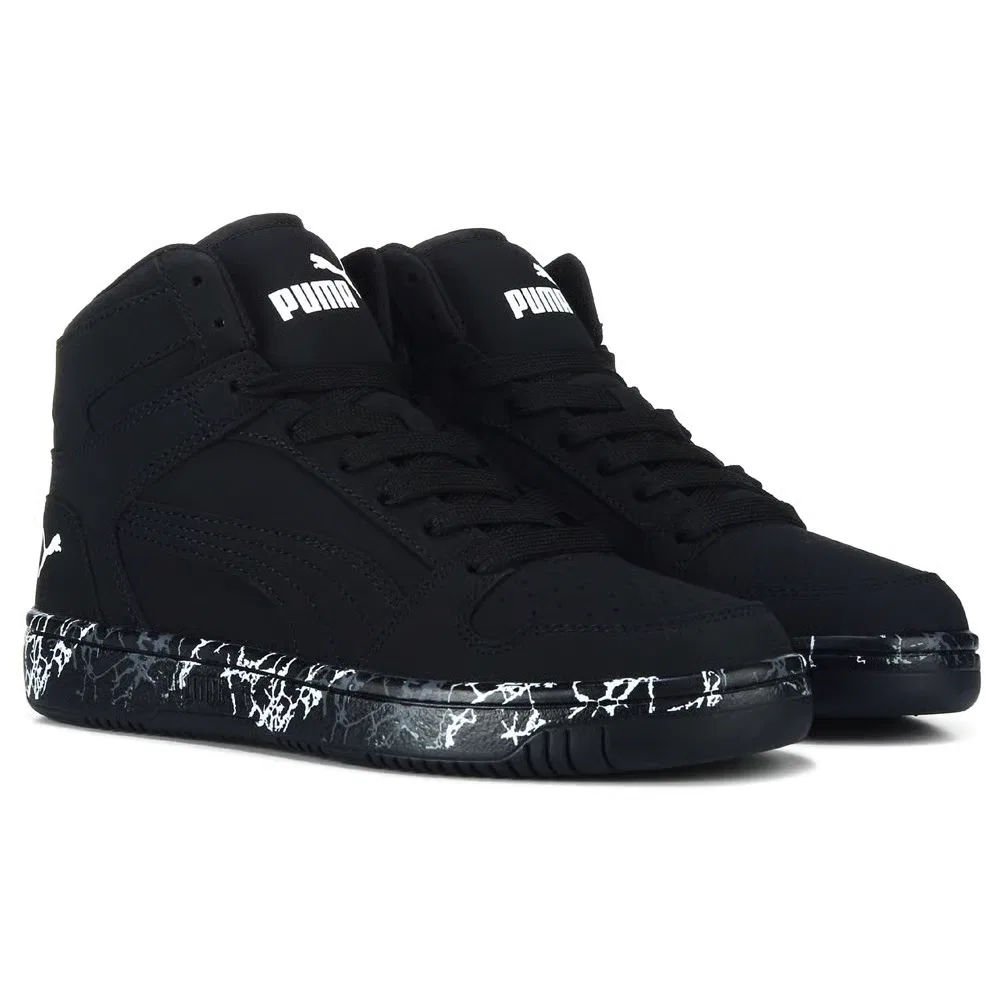 Детские высокие кроссовки Puma, Black/Nubuck