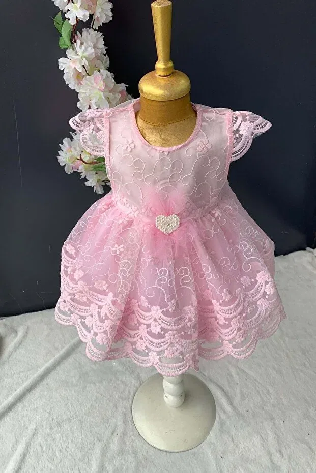 Детское платье для девочек кружевное Mnk Baby&Kids, Pink