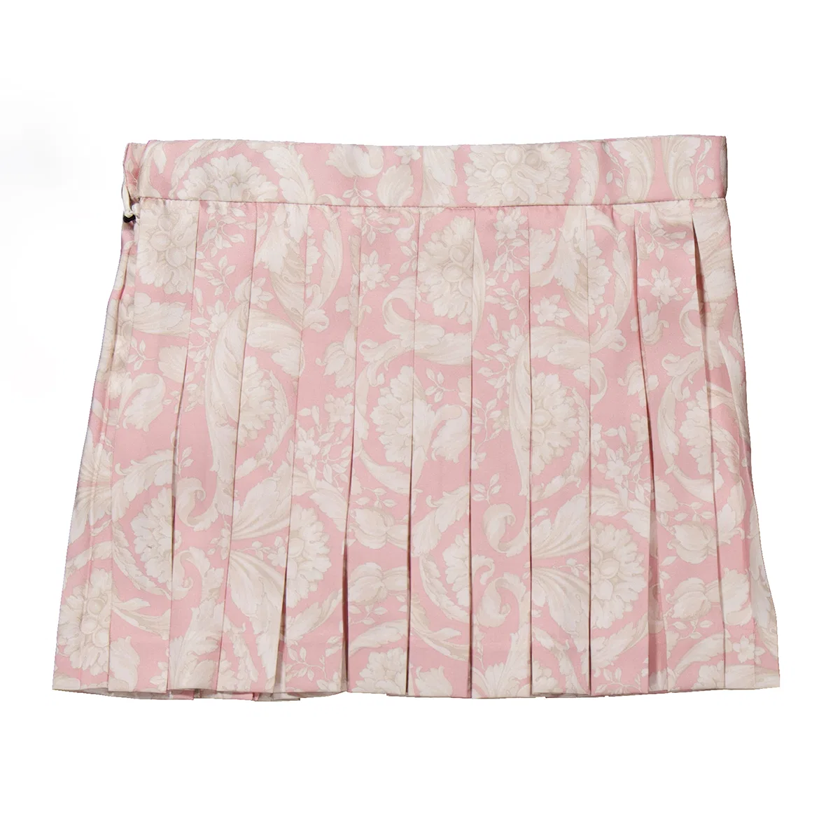 Юбка плиссированная с принтом Barocco Young Versace, Dusty Rose/Ivory — фото 3