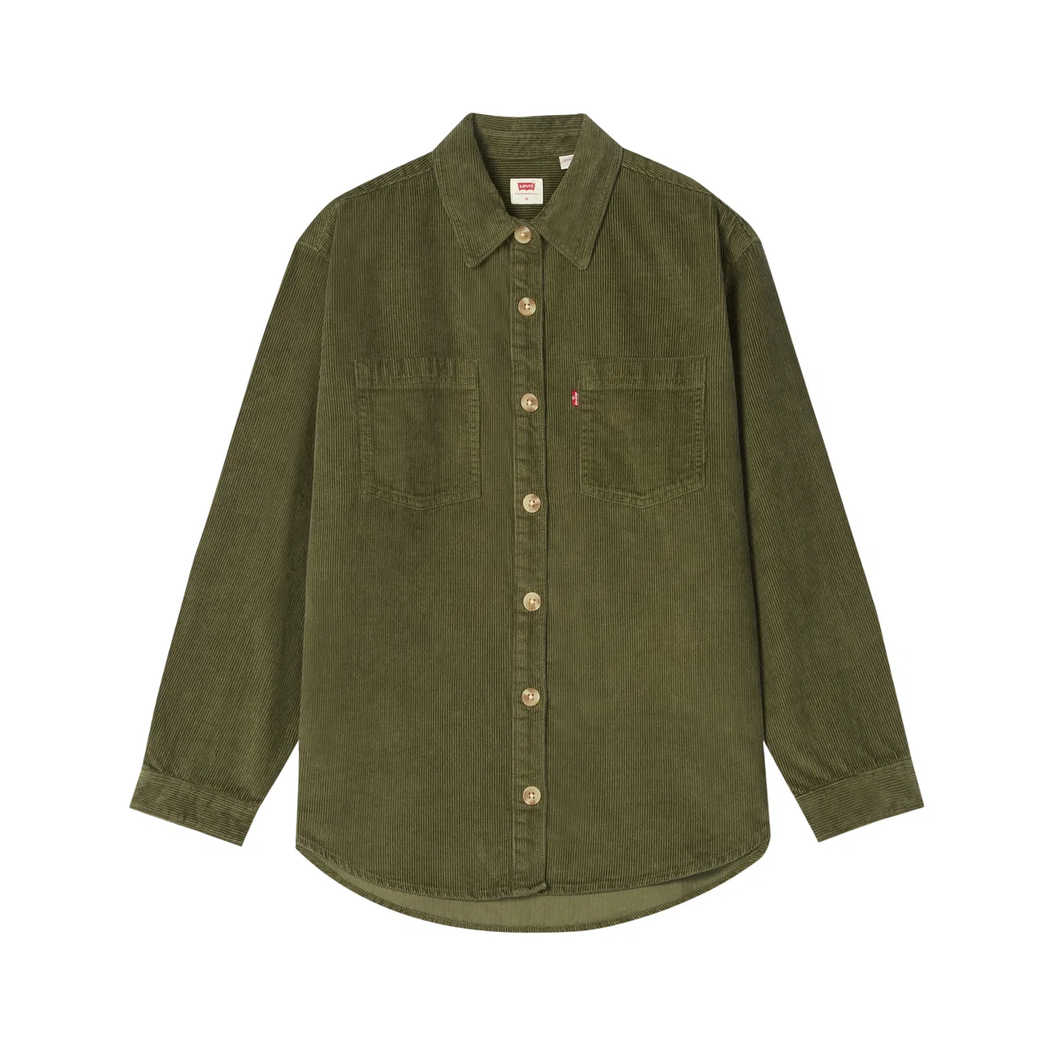 Женская рубашка с отложным воротником прямого кроя Levi's, Olive Green