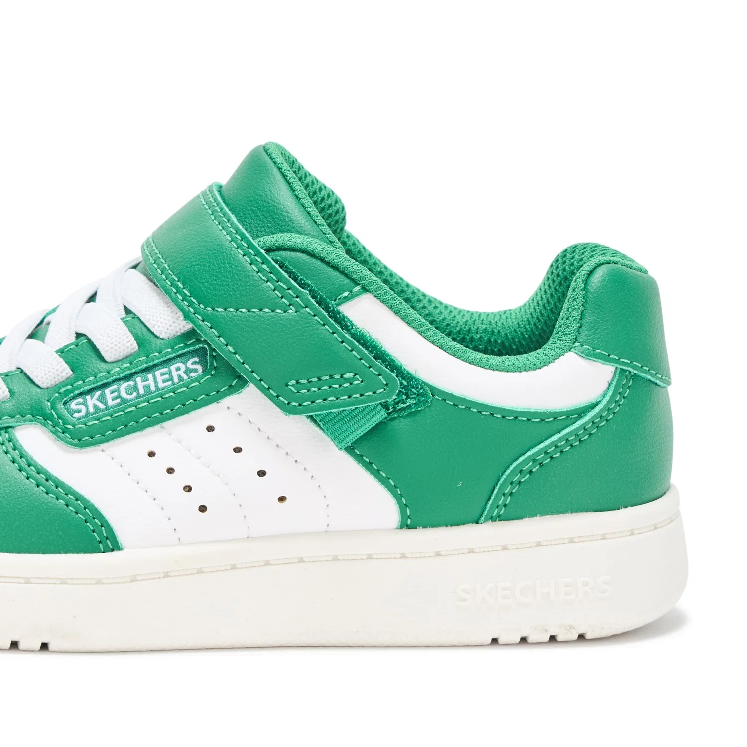 Детские кроссовки для мальчиков с перфорацией Skechers, Green White — фото 4