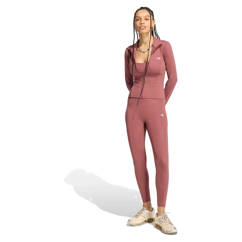 Женский свитшот с молнией Essentials Polyester Track Adidas Originals, Pink — фото 4