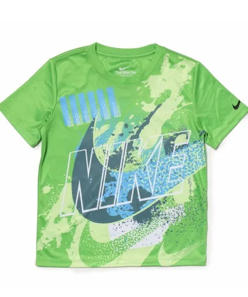 Детская футболка с принтом NIKE NKB ICON RADIANT DF SS TEE, Зеленый