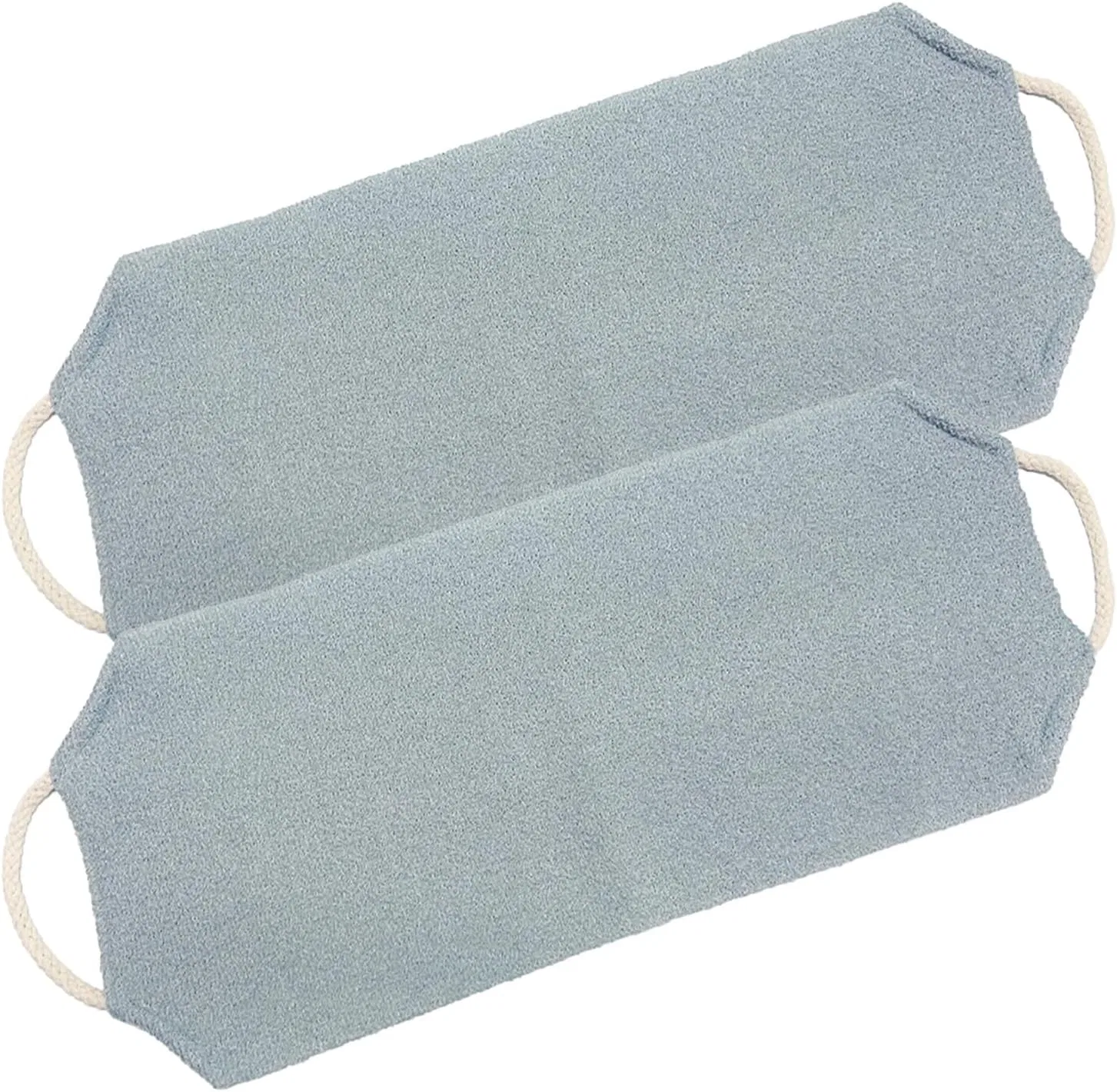 Мочалка для тела с ручками, Nylon, Light Gray Generic