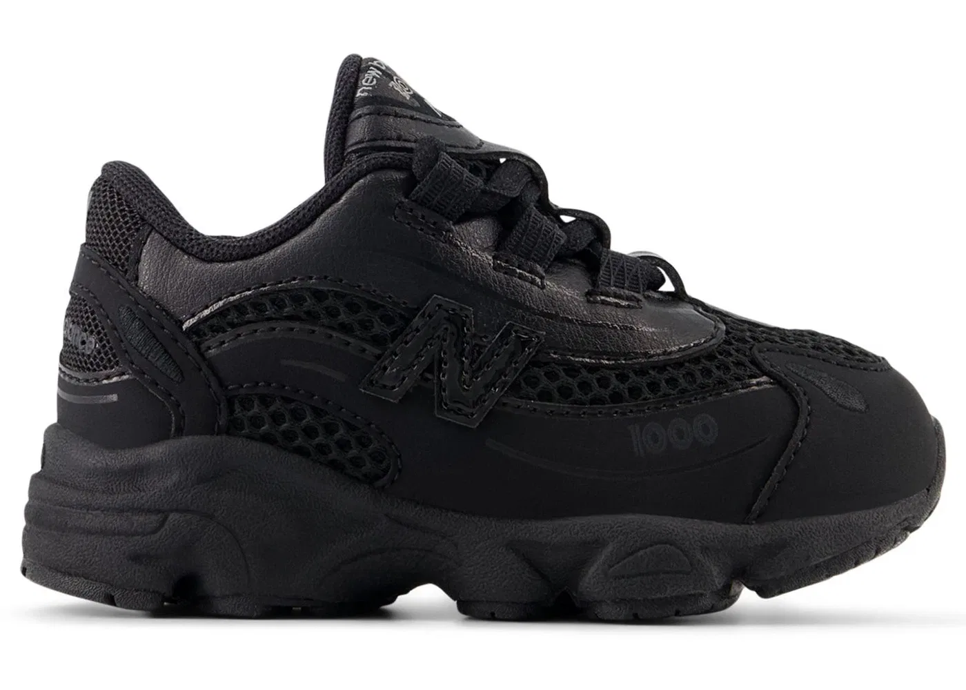 Детские кроссовки на шнурках New Balance 1000 Bungee Lace New Balance, Black