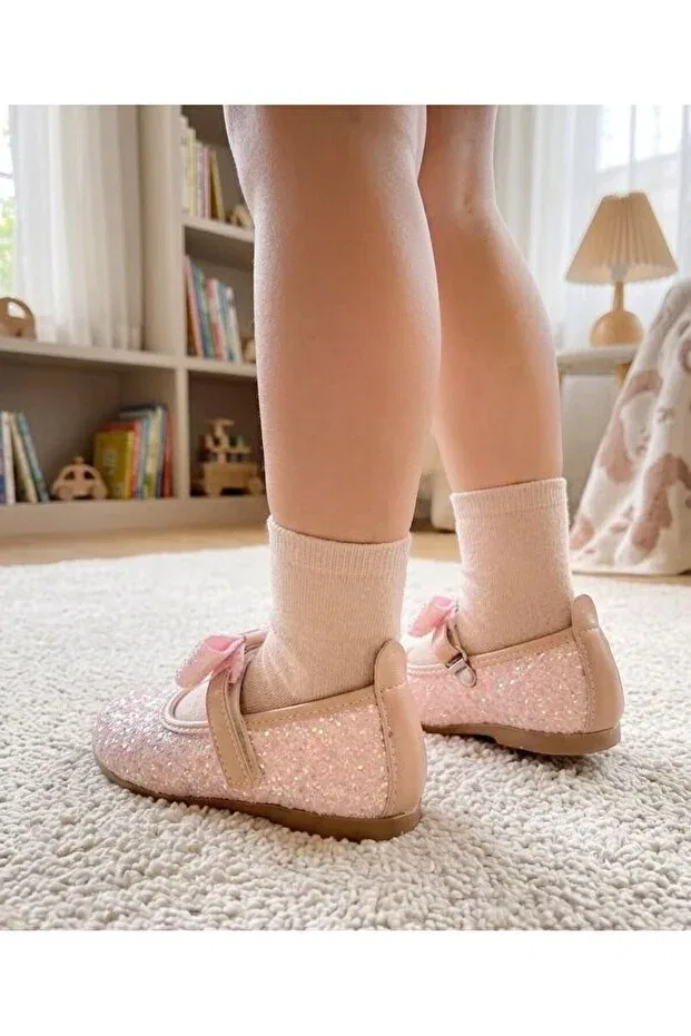 Детские балетки для девочек с ортопедической стелькой Surpie Shoes, Powder — фото 4