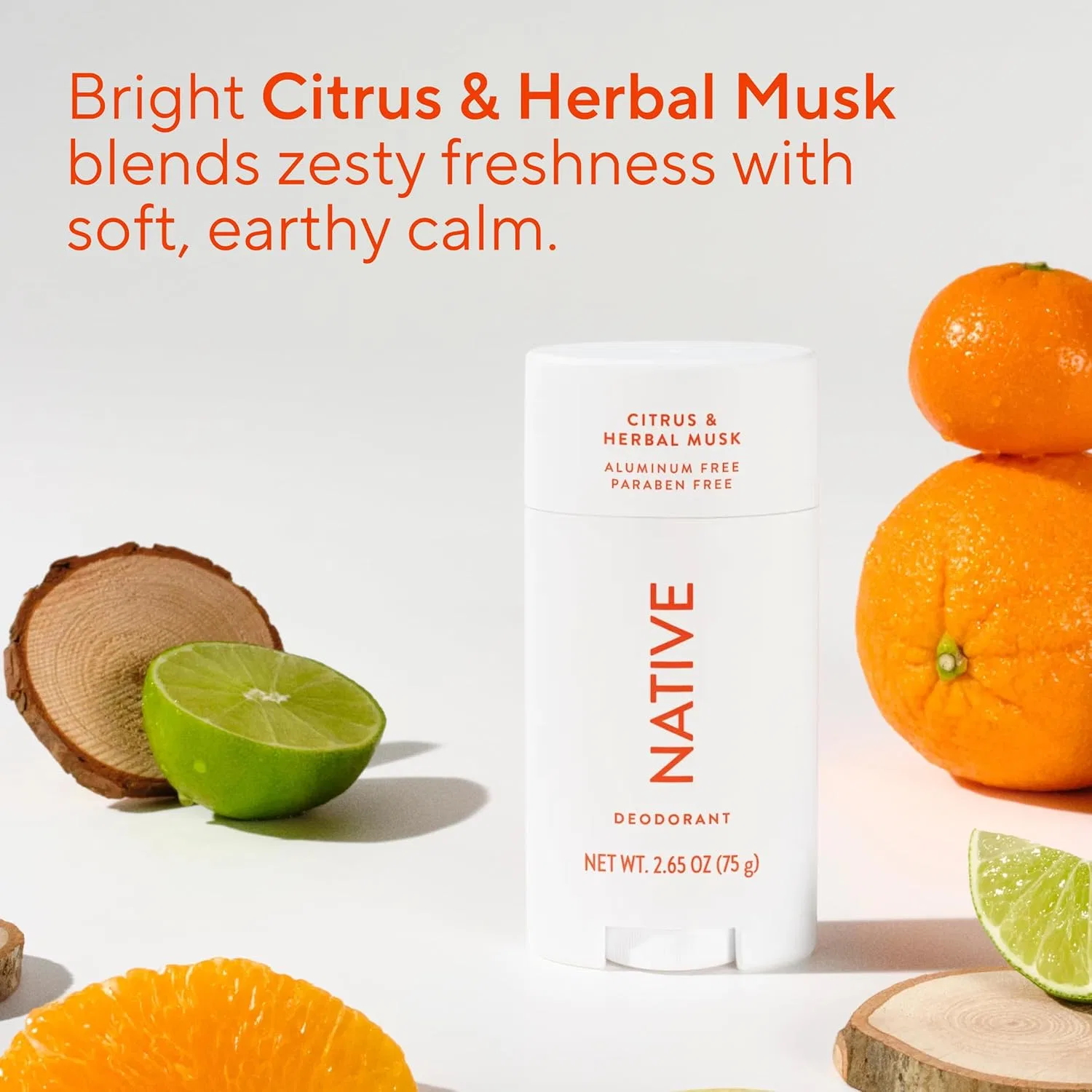 Дезодорант Natural, Native, Citrus & Herbal Musk, 75 г — фото 4