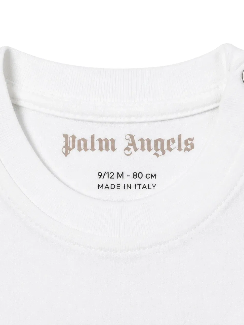 Футболка с длинным рукавом и логотипом Palm Angels Kids, белый — фото 3