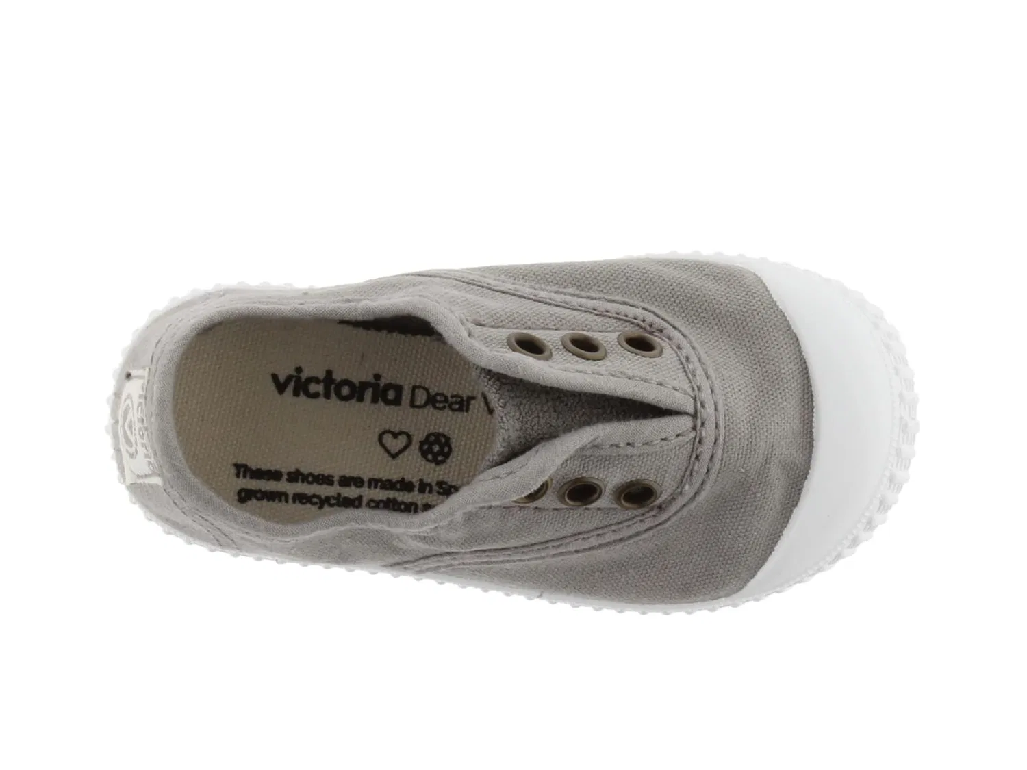Детские кроссовки для мальчиков без шнурков victoria, Grey — фото 4