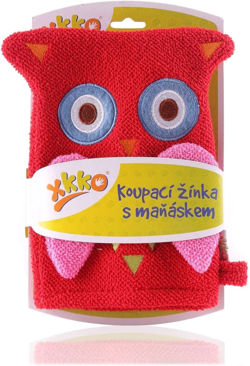 Мочалка-рукавичка XKKO с куклой, 100% Хлопок, 30x30 см Unbekannt