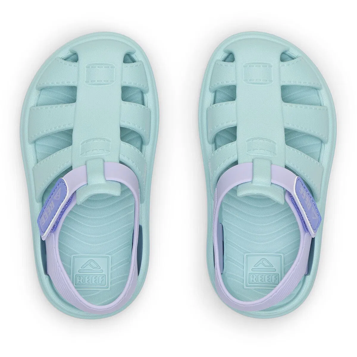 Детские сандалии для мальчиков с закрытым носом Totally Beachin Sandal Reef, Glitter Blue — фото 2