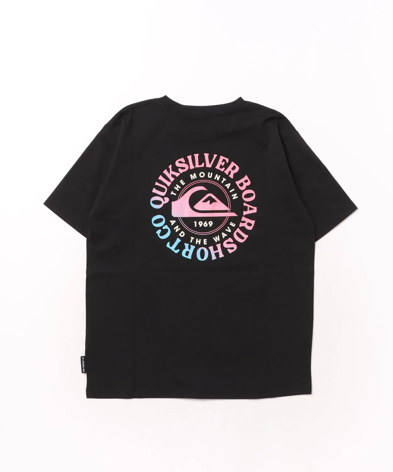 Детская футболка с принтом с коротким рукавом Quiksilver Fine Gradation SS Youth, Черный — фото 4
