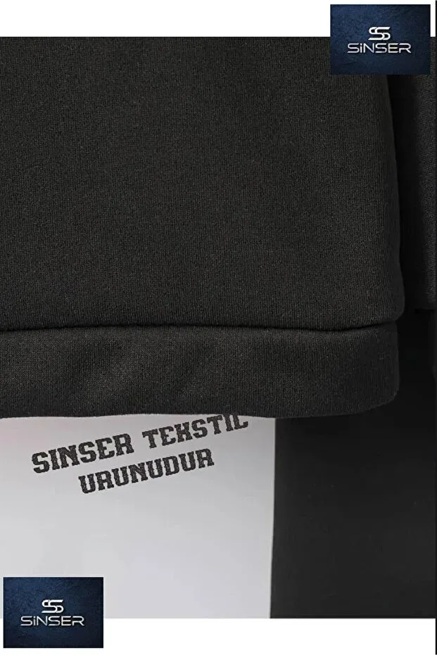 Детский комплект из свитшота и штанов для мальчиков с принтом Grey Wolf Ss Sinser, Black — фото 3