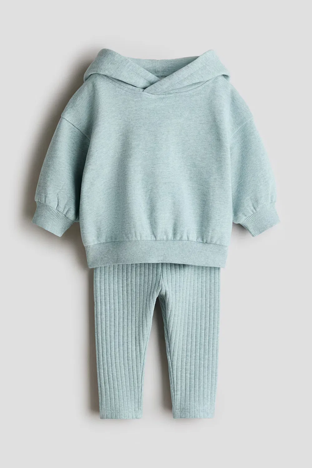 Комплект из двух предметов из хлопка H&M, Helltürkis — фото 4