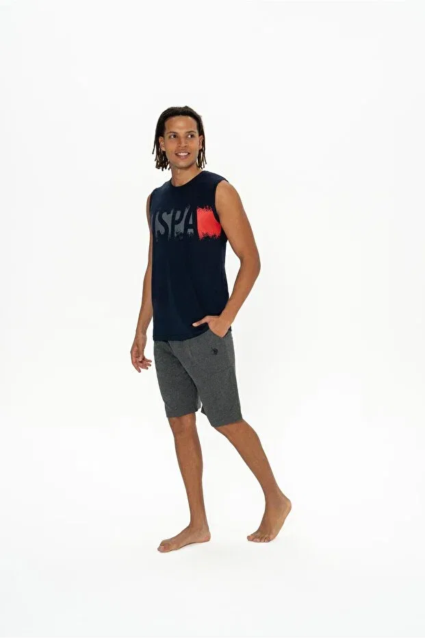 Мужской комплект шорт и футболки с коротким рукавом U.S. Polo Assn., Navy Blue — фото 3