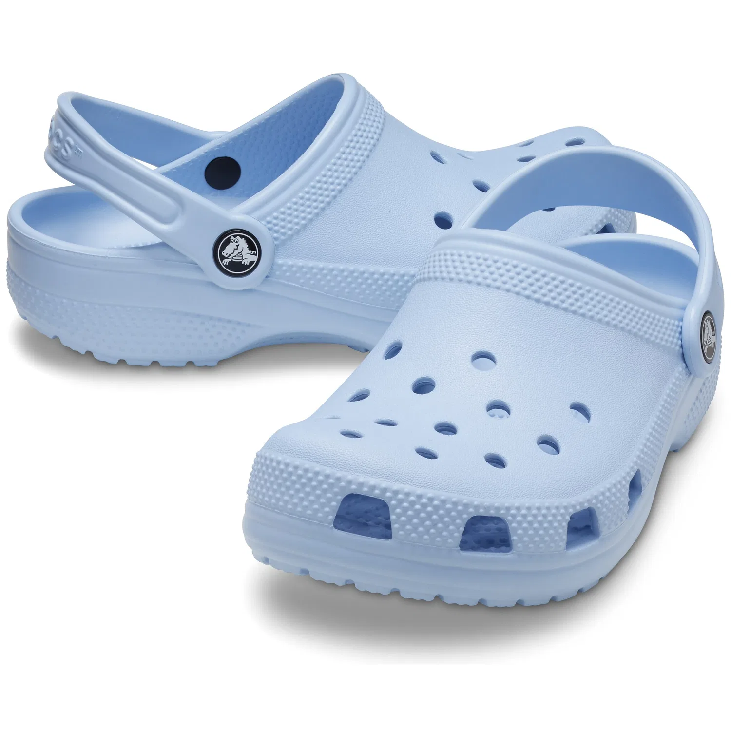 Детские клоги с открытой пяткой Crocs, Light Blue — фото 4