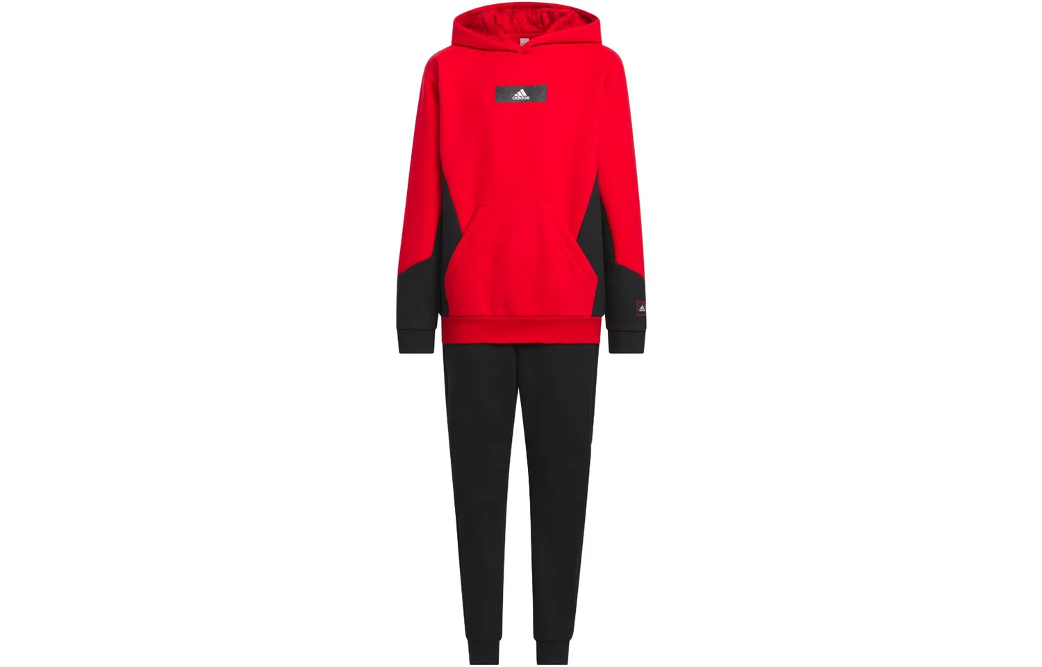 Детский спортивный комплект для мальчиков с худи и брюками Adidas, Scarlet/Black