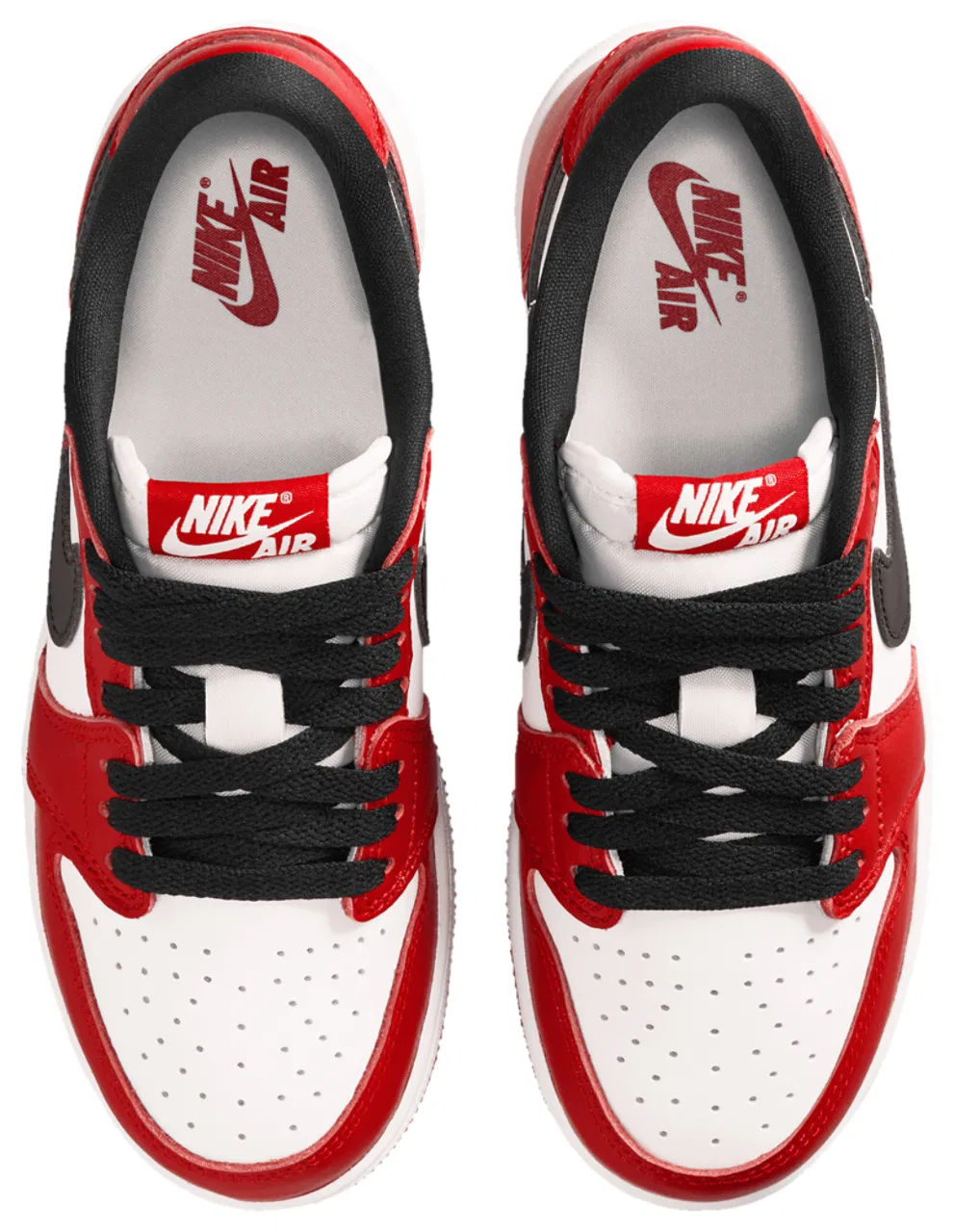 Кроссовки для мальчиков AJ 1 Retro Low OG Jordan, цвет Summit White/Varisty Red/Black — фото 4