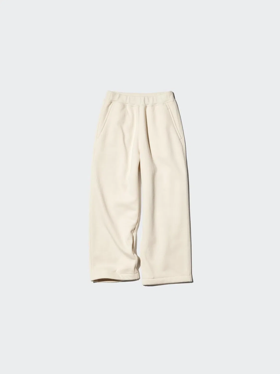 Брюки детские девочке широкие из искусственного овчинного меха Uniqlo, черный — фото 3