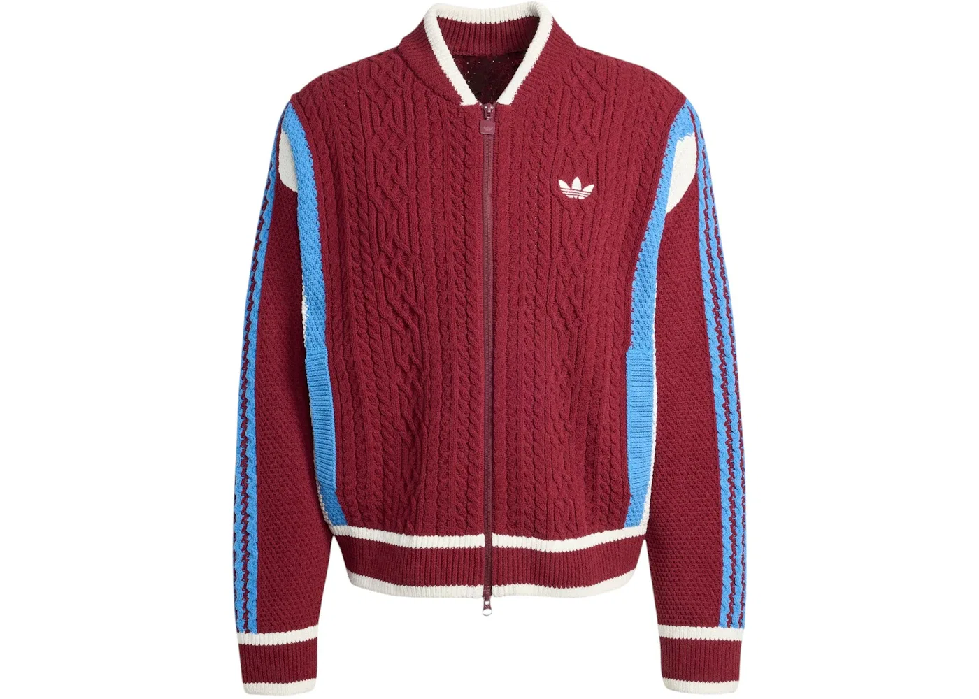 Мужской кардиган с длинным рукавом Adidas, Shadow Red Off White Ash Blue