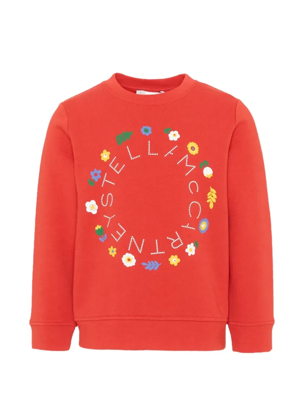 Свитшот с логотипом Stella Mccartney Kids, красный