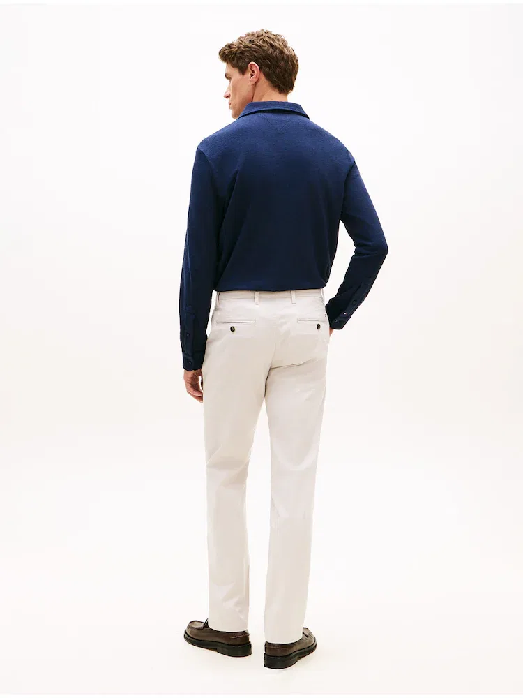 Брюки принтованные структурированные Denton Fit TOMMY HILFIGER, Light Grey — фото 2