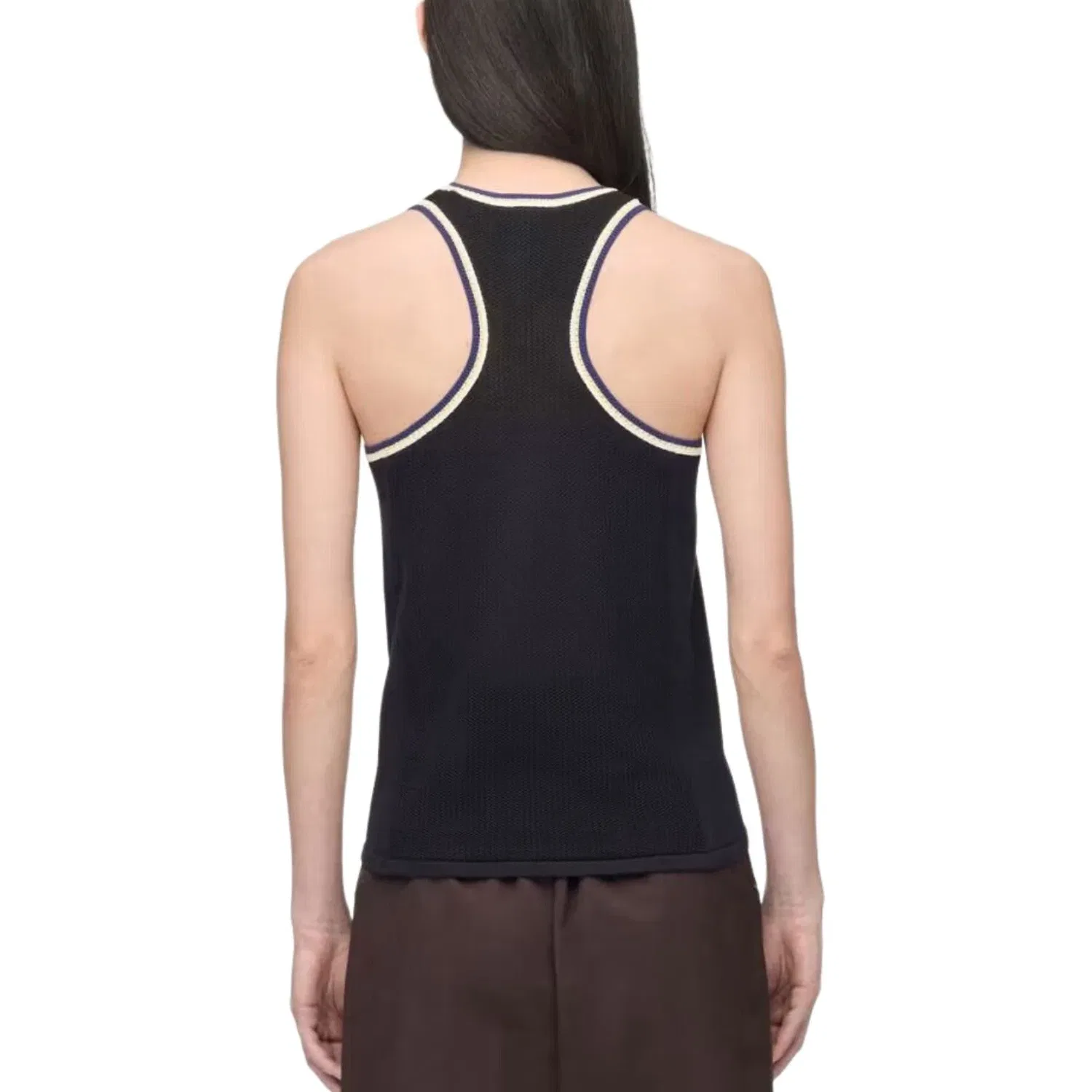 Женский топ без рукавов Adidas x Wales Bonner x Y3 Knit Tank, черный — фото 4