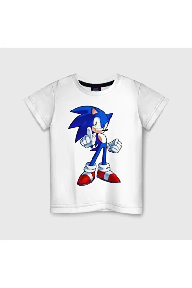Детская футболка для девочек с принтом Sonic White Kids T-Shirt Model 6632 Galashop, White
