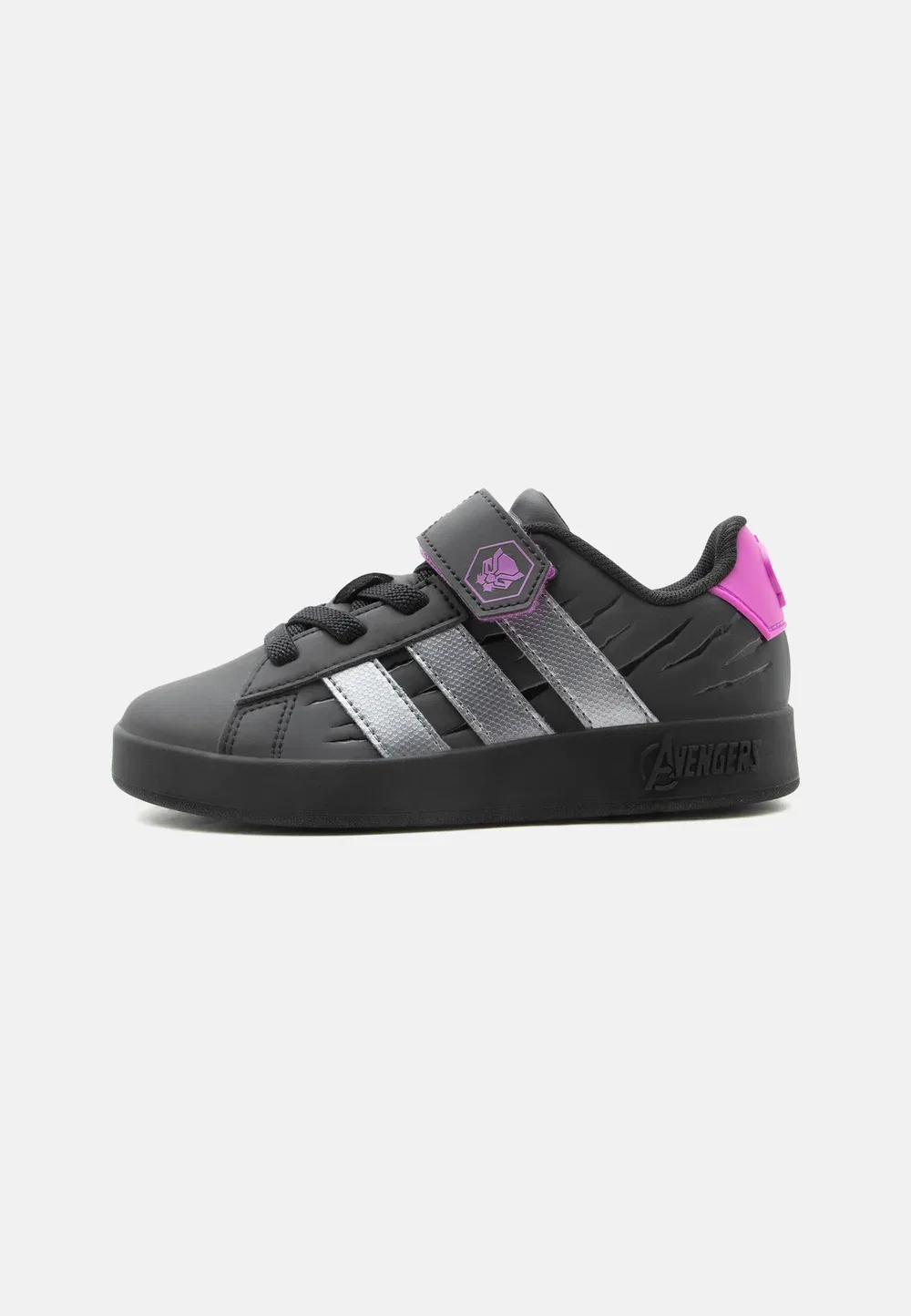 Кроссовки Grand Court Avengers унисекс Adidas Performance, Core Black/Iron Metallic/Purple Burst