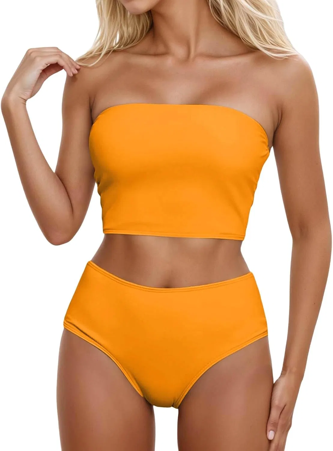 Женский купальный костюм с эффектом пуш-ап Generic, Orange