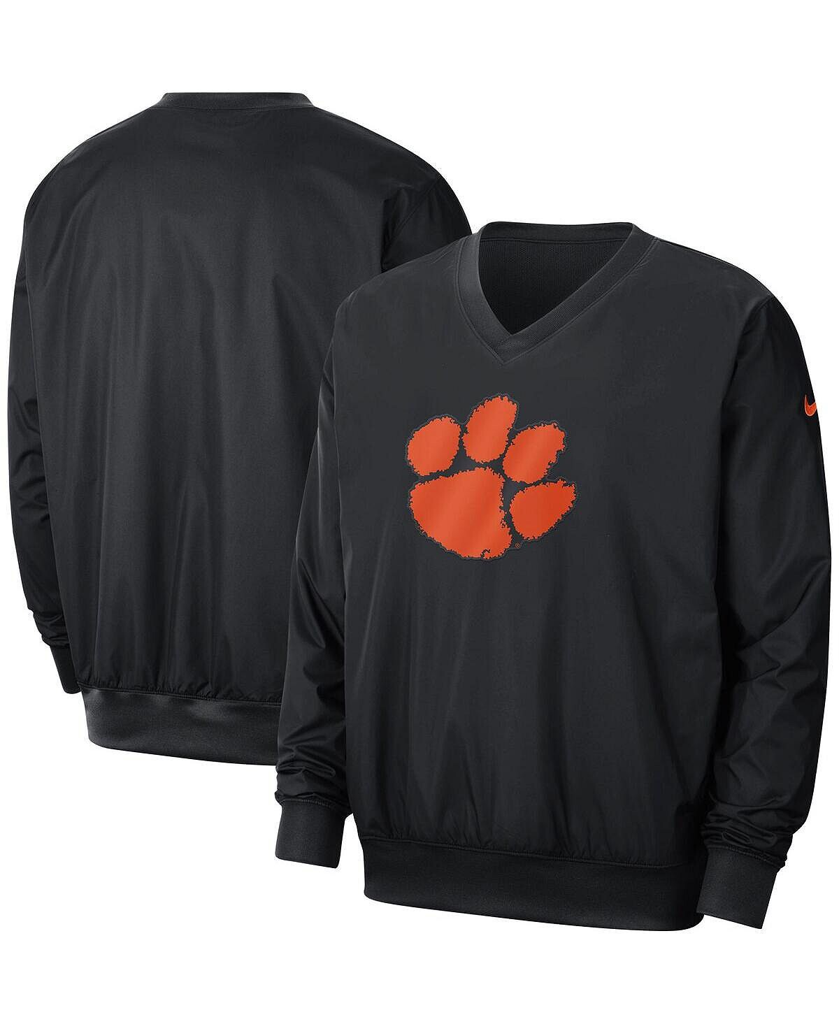 

Мужская черная пуловер-ветровка clemson tigers stadium Nike, черный