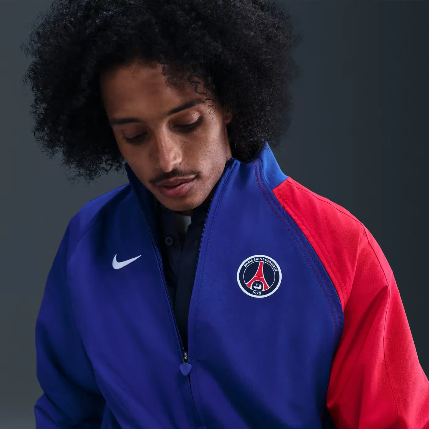 Куртка спортивная с принтом Psg 2004 Total 90 Reissue Nike, синий — фото 2