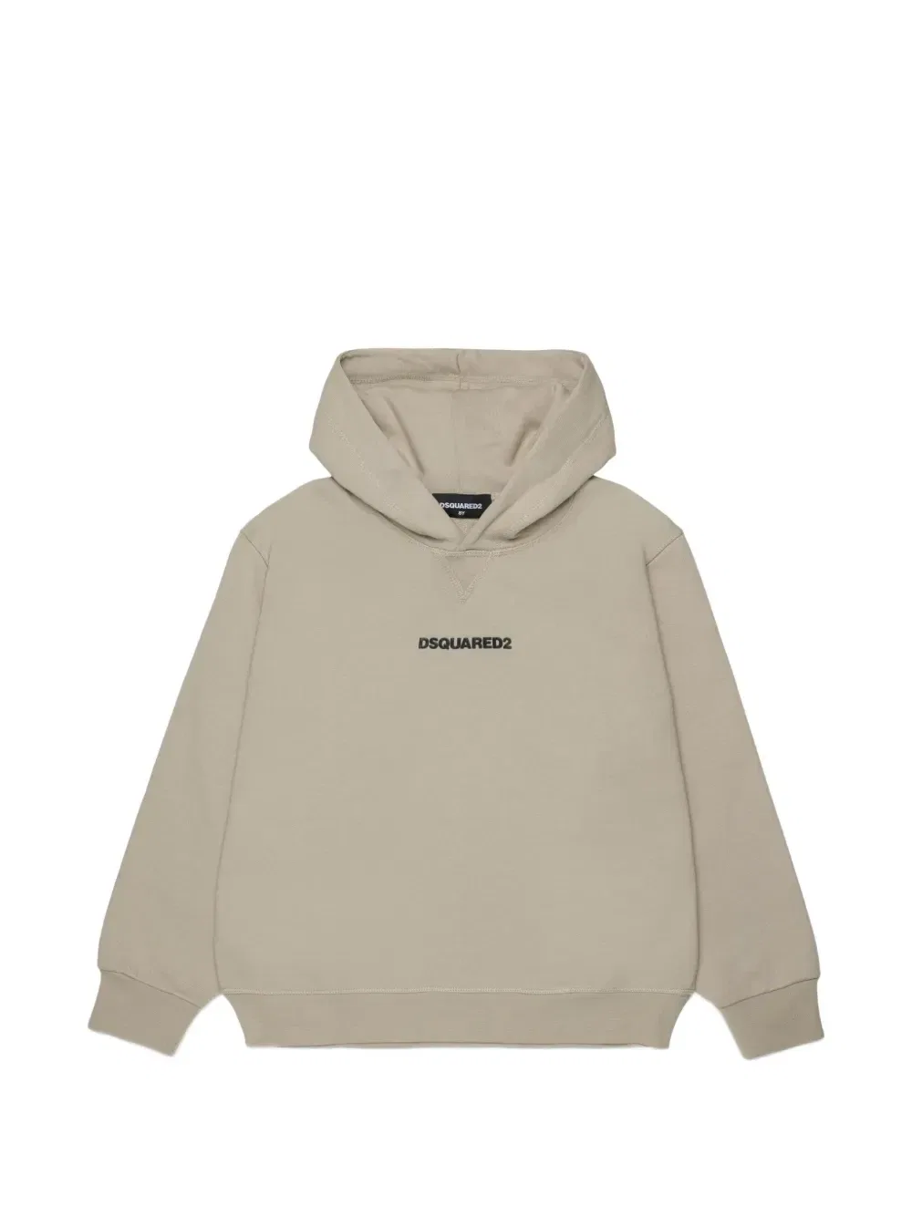 Худи с логотипом Dsquared2 Kids, бежевый