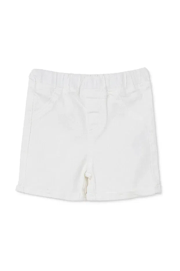 Детские шорты для девочек джинсовые Hellobaby baby girl berry belle denim shorts with ruffled hem Ebebek Hello Baby, Ecru