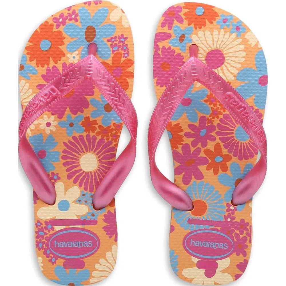 Детские сандалии-шлепанцы Flores для малышей Havaianas, Peach — фото 4