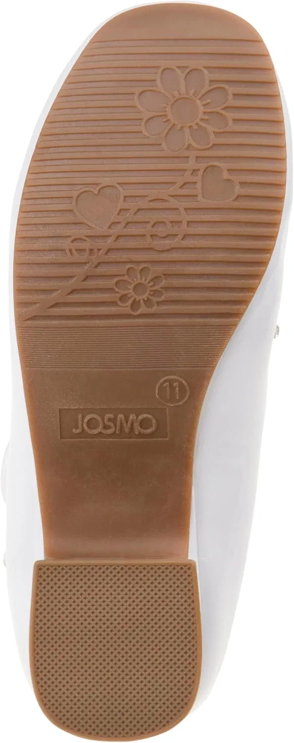 Детские туфли Мэри Джейн для девочек Josmo, Pearl White Patent — фото 4