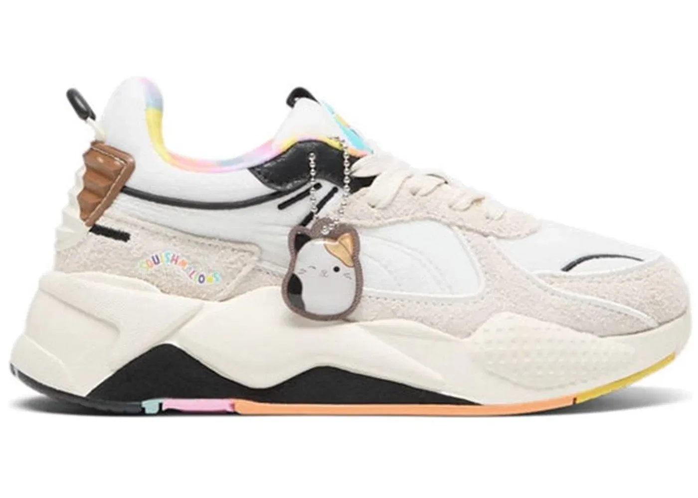 Детские кроссовки Lifestyle Puma RS-X Squishmallows Cam, Warm White Alpine Snow Lemon Meringue