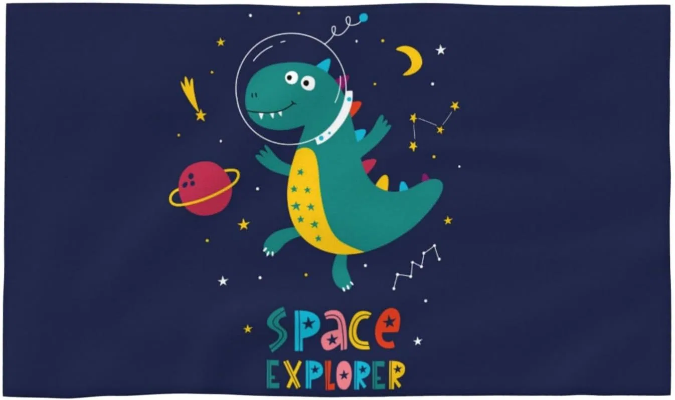 Мочалка Pevtufa Dinosau Space Explorer, 69x40 см, Dinosau Space Explorer