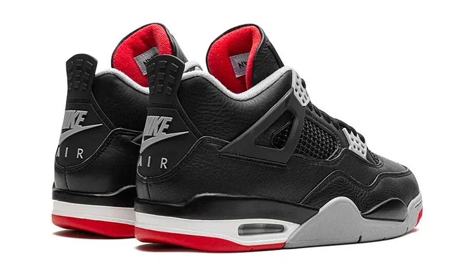Детские кроссовки с ретро-дизайном Air Jordan 4 Retro Bred Reimagined Nike, Schwarz — фото 3