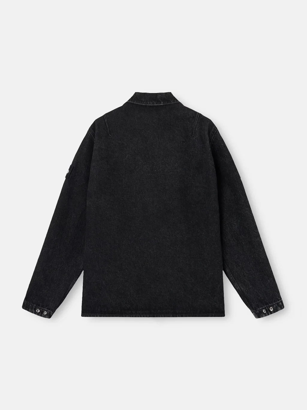 Мужская рубашка-куртка Stone Island Comfort-fit Zip-up With Chest Pocket, черный — фото 4