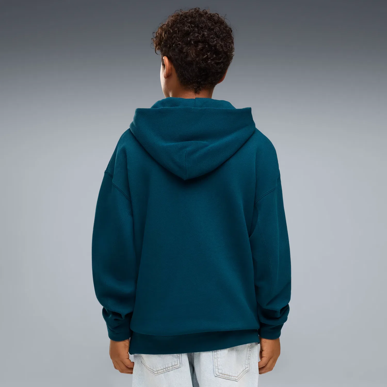 Толстовка большого размера для детей постарше Puma Essentials, Midnight Petrol — фото 2
