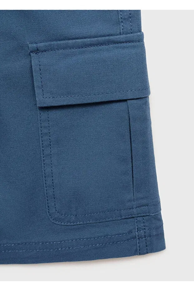 Детские шорты для мальчиков карго Mango Kids, Blue — фото 4
