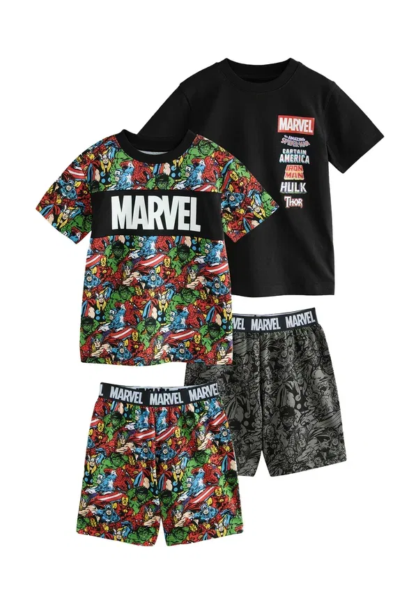 Пижама Marvel Print, Regular fit - Short Pyjamas 2 Pack Next black, red, черный/красный