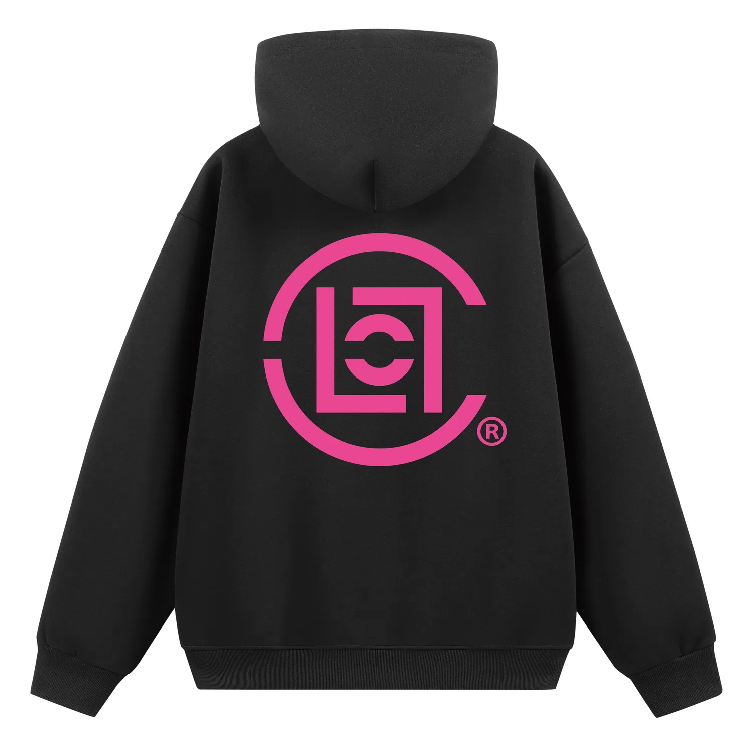 Детское худи с капюшоном, прямой крой, с логотипом, CLOT, Black-Pink Logo