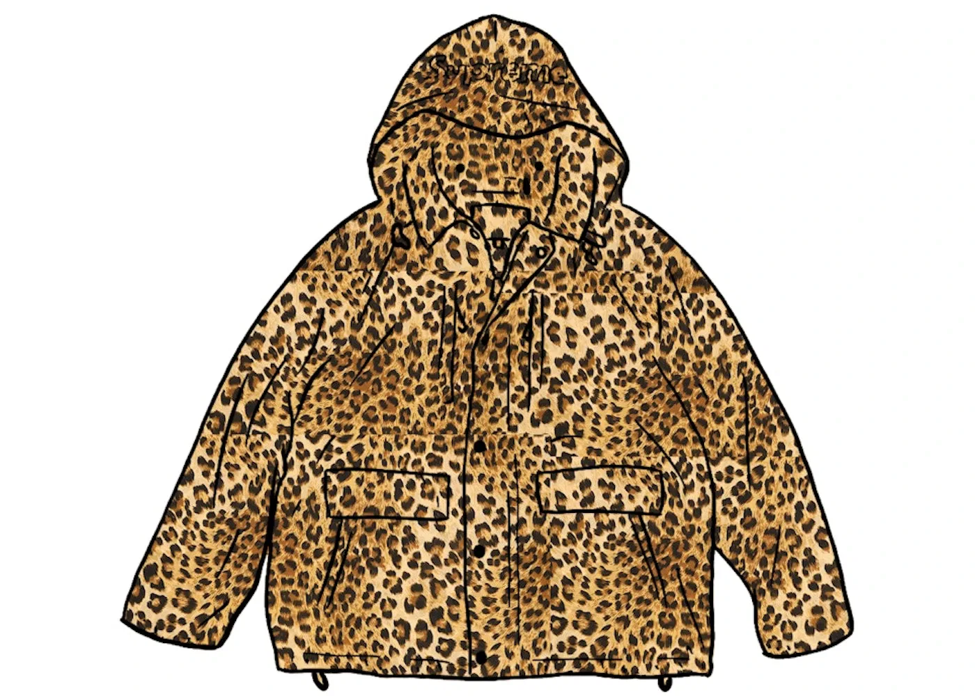 Мужская куртка-полевик с принтом Field Jacket Supreme, Leopard