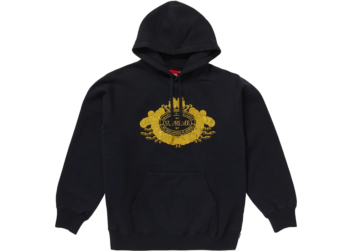 Мужская худи с принтом Supreme Love or Hate Supreme, Navy