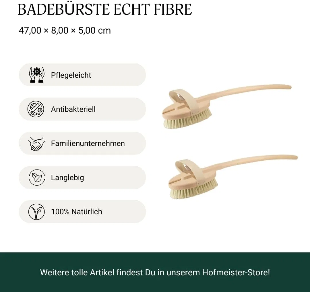Щетка для тела, 47 см, Hofmeister, 2 шт, дерево, Bath Brush Hofmeister Holzwaren — фото 3
