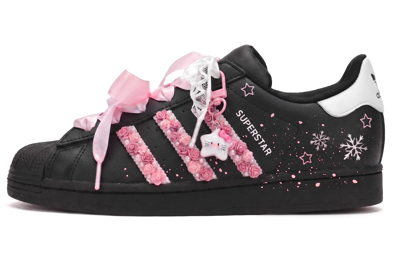 Детские кроссовки для скейтбординга Adidas Originals Superstar 2, Black — фото 3